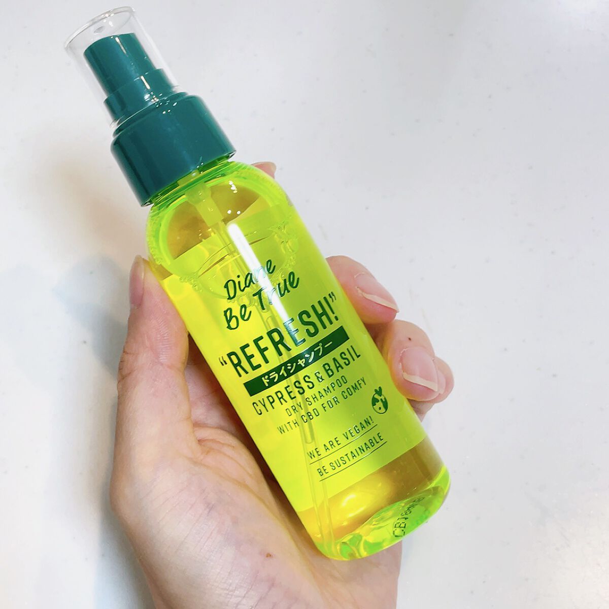 ビートゥルー ドライシャンプー パワーグリーンサラダの香り/ダイアン/ドライシャンプーを使ったクチコミ（1枚目）