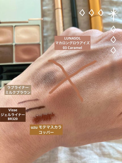 マカロングロウアイズ/LUNASOL/アイシャドウパレットを使ったクチコミ(2枚目)