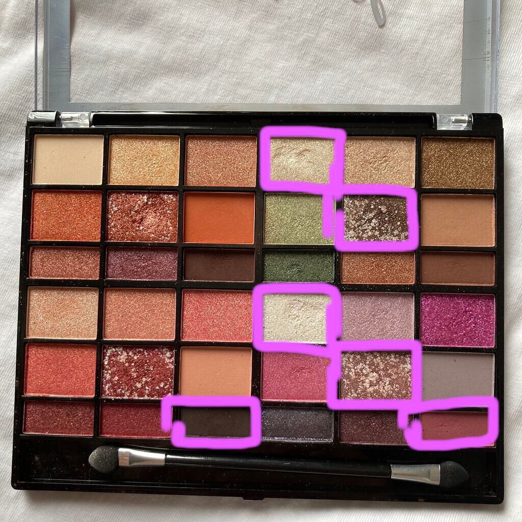 プロコレクション36カラー/Dolly Angel/アイシャドウパレットを使ったクチコミ(2枚目)