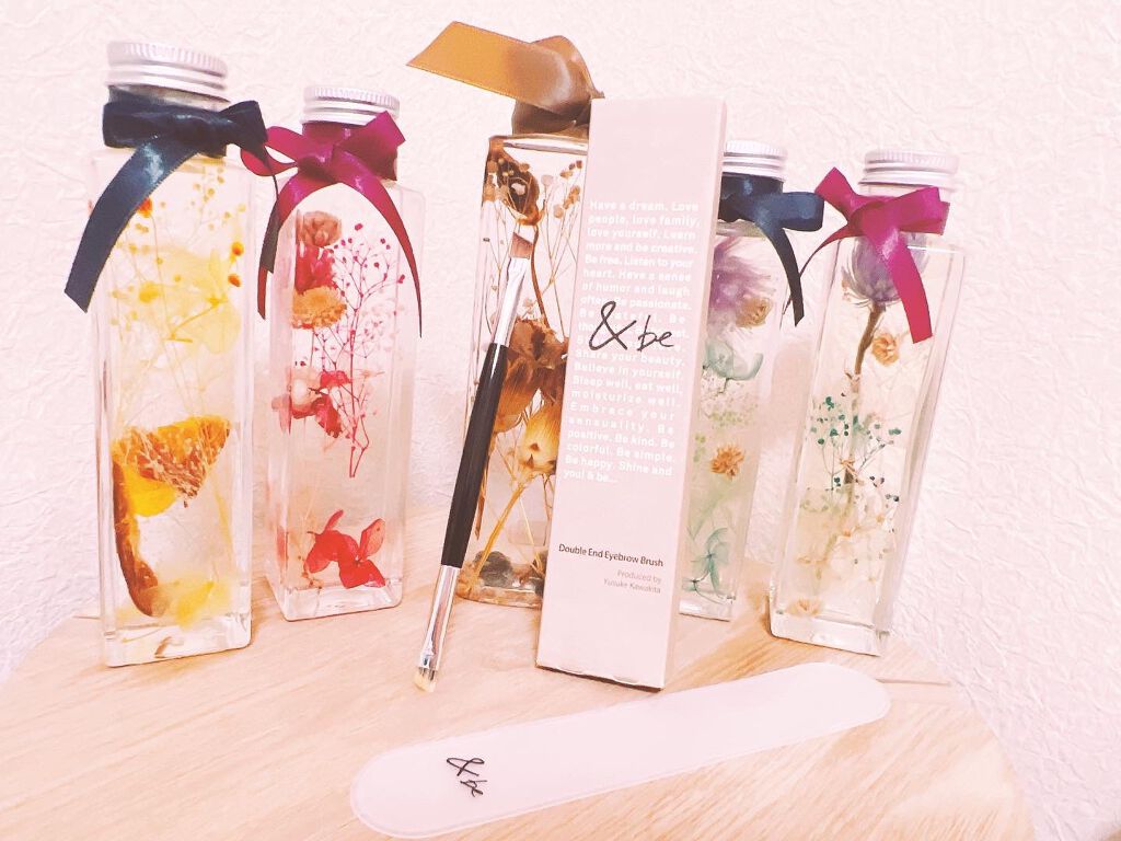 ダブルエンドアイブロウブラシ熊野筆/&be/メイクブラシを使ったクチコミ(1枚目)