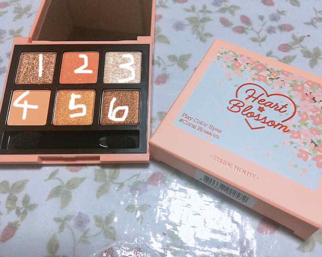 ハート プレイカラーアイズ/ETUDE/アイシャドウパレットを使ったクチコミ(1枚目)