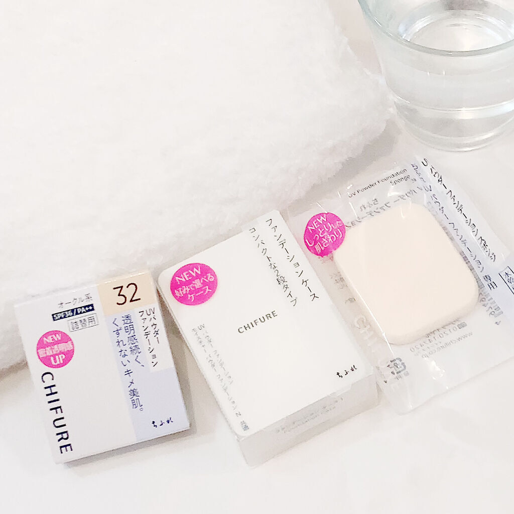 UV パウダー ファンデーション 32 オークル系/ちふれ/パウダーファンデーションを使ったクチコミ（2枚目）