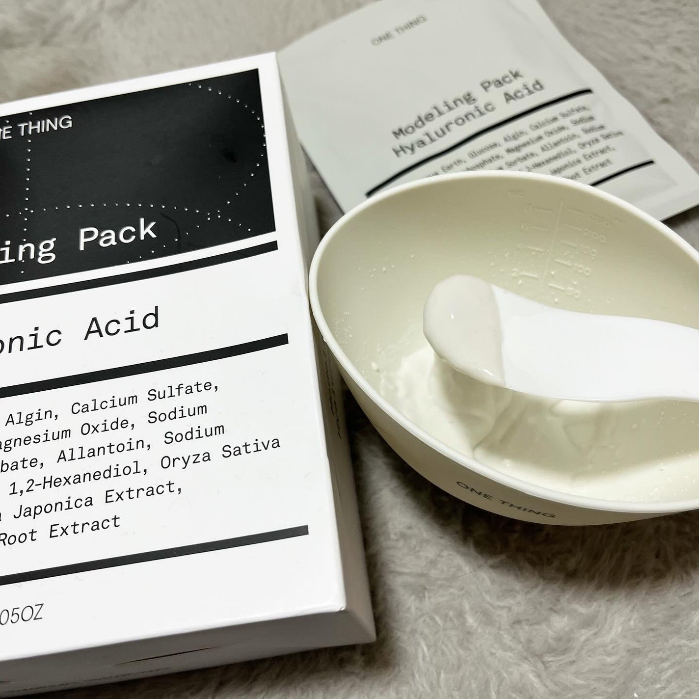 モデリングパック ヒアルロン酸 /ONE THING/洗い流すパック・マスクを使ったクチコミ(2枚目)