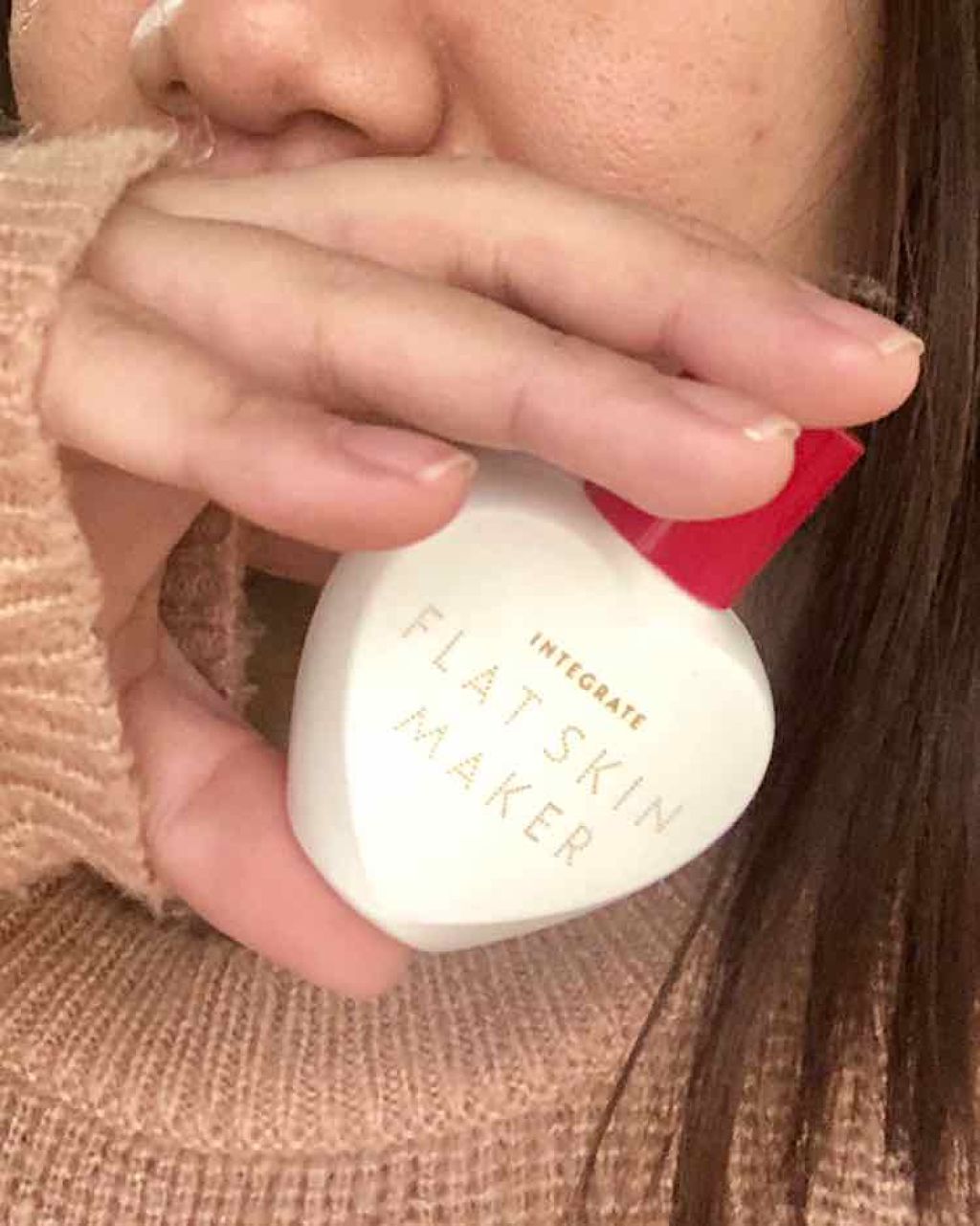 フラットスキンメーカー N/インテグレート/リキッドファンデーションを使ったクチコミ（2枚目）