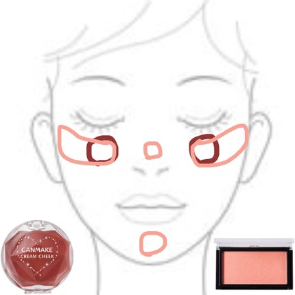 クリームチーク/キャンメイク/ジェル・クリームチークを使ったクチコミ(4枚目)