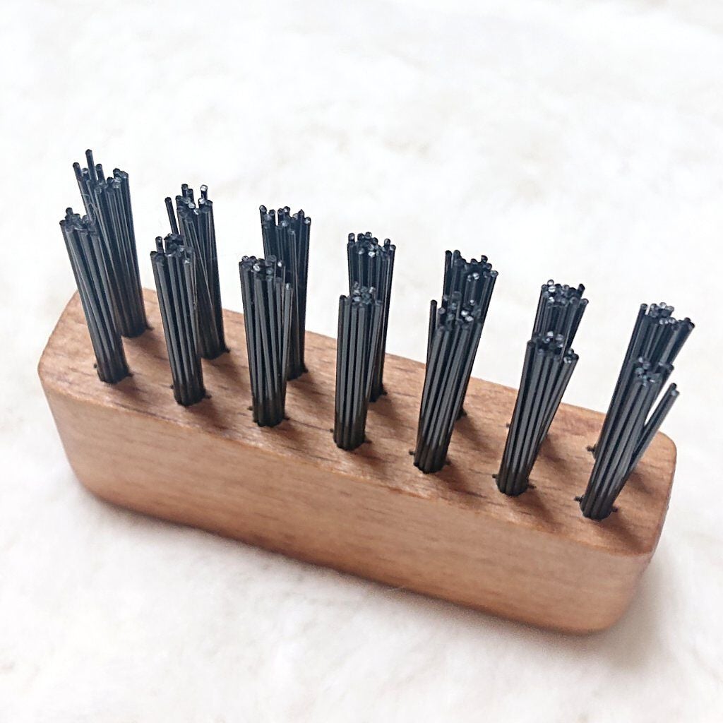 ブナ材お手入れブラシヘアブラシ用/無印良品/ヘアケアグッズを使ったクチコミ(3枚目)