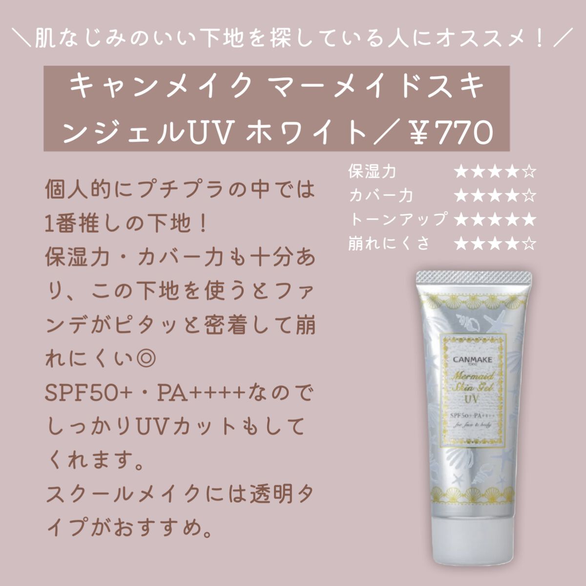 皮脂テカリ防止下地/CEZANNE/化粧下地を使ったクチコミ（3枚目）