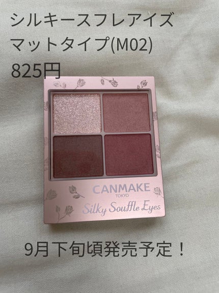 シルキースフレアイズ(マットタイプ)/キャンメイク/アイシャドウパレットを使ったクチコミ(2枚目)