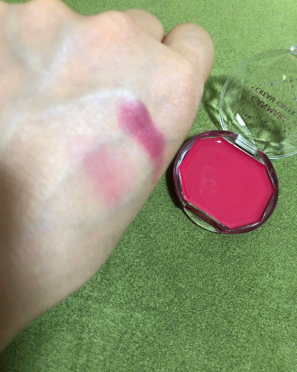 クリームチーク(クリアタイプ)/キャンメイク/ジェル・クリームチークを使ったクチコミ(2枚目)