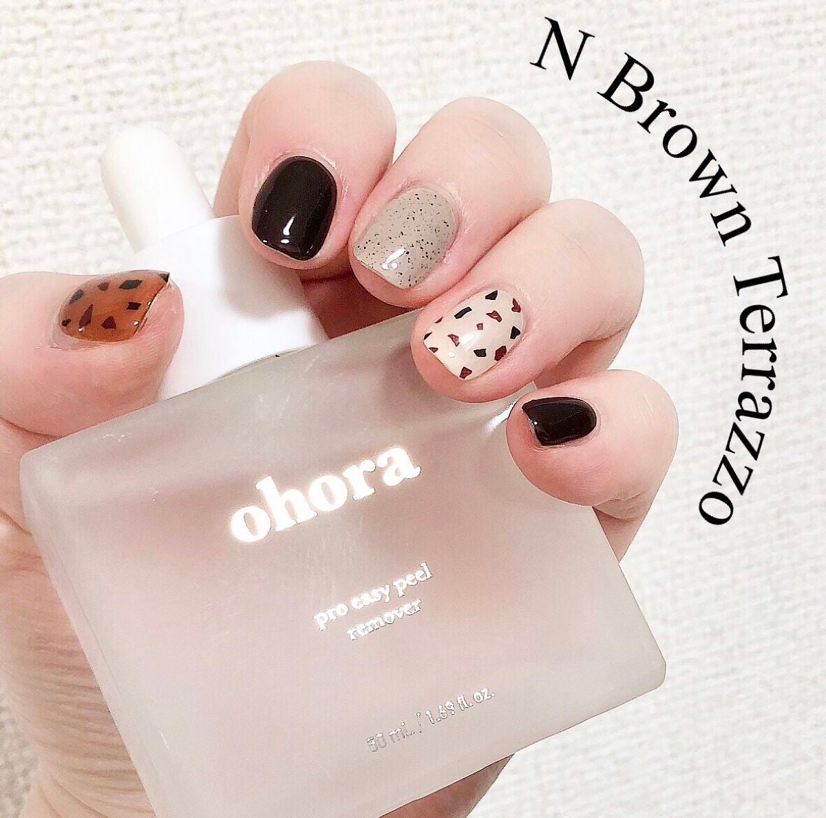 セミキュアジェルネイル(ハンド)/ohora/ネイルシールを使ったクチコミ(1枚目)
