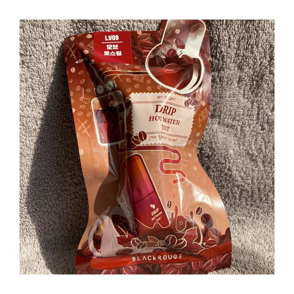 ドリップホットウォーターティント/BLACK ROUGE/リップティントを使ったクチコミ（2枚目）