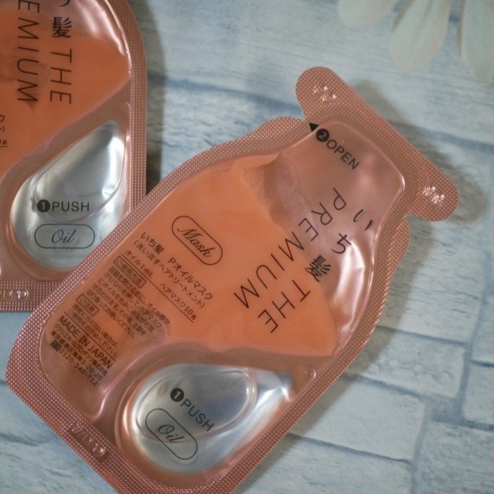 いち髪 THE PREMIUM Wケアブースター美容オイルマスク/いち髪/ヘアマスク・ヘアパックを使ったクチコミ(4枚目)