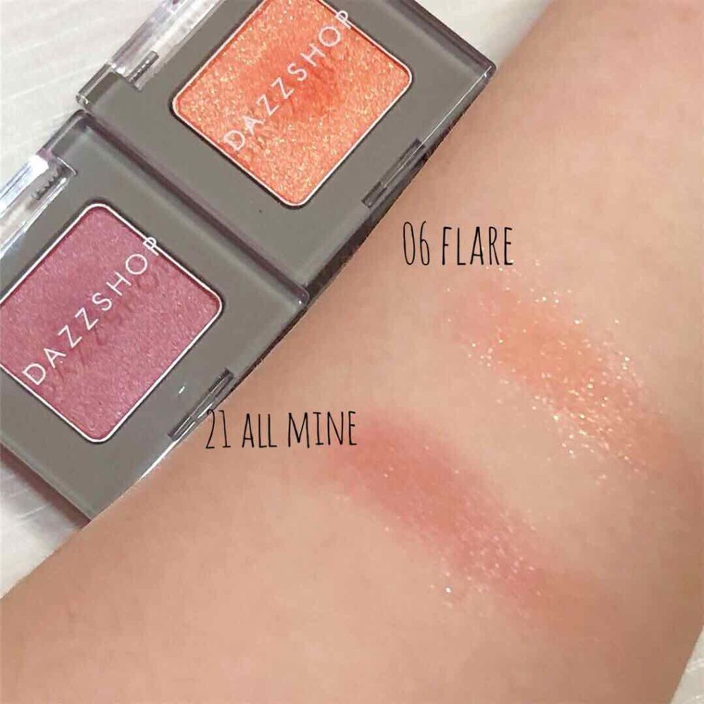 アリュールド シングル アイシャドウ/DAZZSHOP/単色アイシャドウを使ったクチコミ（3枚目）