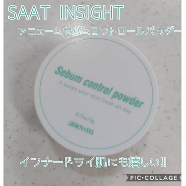 アニューム セバム コントロール パウダー/saat insight/ルースパウダーを使ったクチコミ（1枚目）