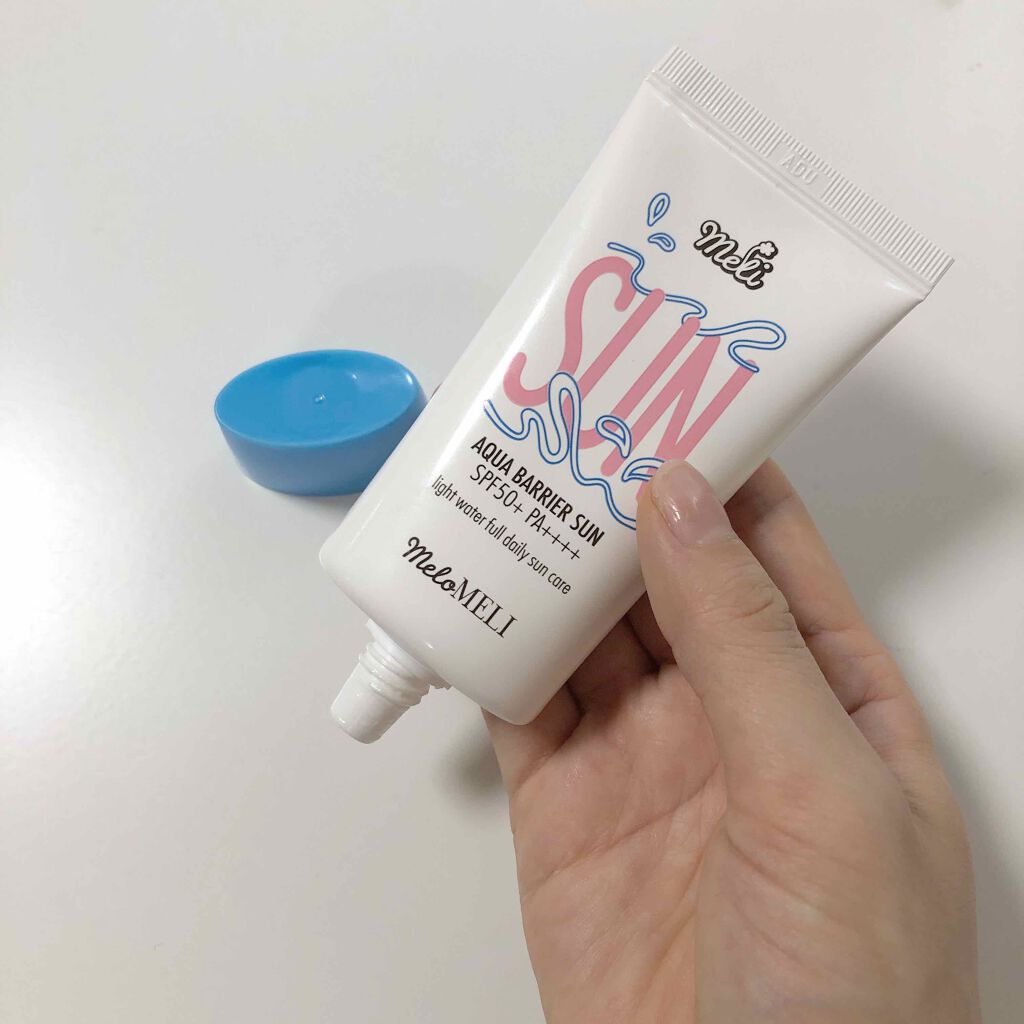 メロメリ アクア バリアサン/meloMELI/日焼け止めクリームを使ったクチコミ（2枚目）