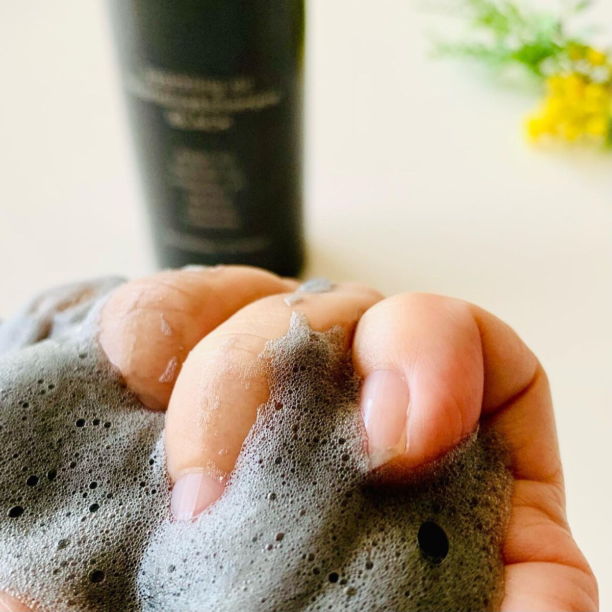 スパークリングオイル クレンジング&シャンプー ブラック /Le ment/市販シャンプーを使ったクチコミ(4枚目)