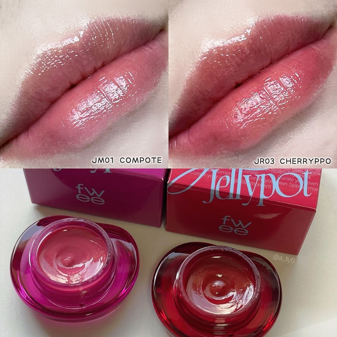 フィー リップアンドチーク グローイジェリーポット/fwee/リップグロスを使ったクチコミ（3枚目）