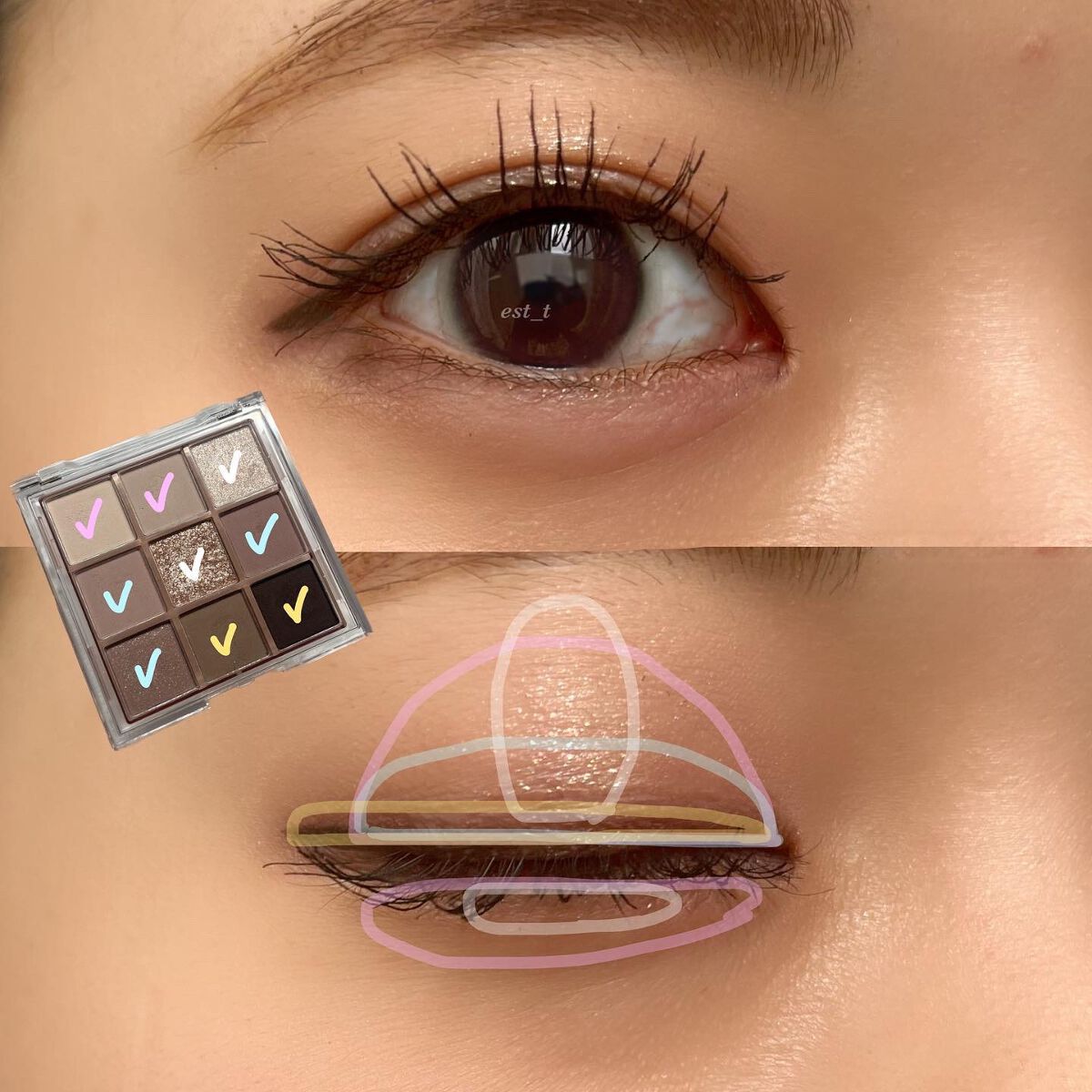 KEYBO FALL IN LOVE SHADOW PALETTE/keybo/アイシャドウパレットを使ったクチコミ(2枚目)