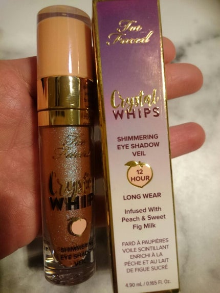 クリスタルホイップス ロングウェアリング シマ—リング アイシャドウ/Too Faced/リキッドアイシャドウを使ったクチコミ(1枚目)