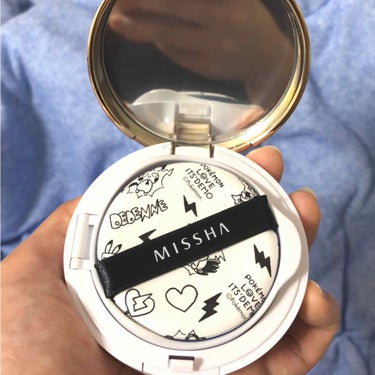 M クッション ファンデーション(モイスチャー)/MISSHA/クッションファンデーションを使ったクチコミ（2枚目）