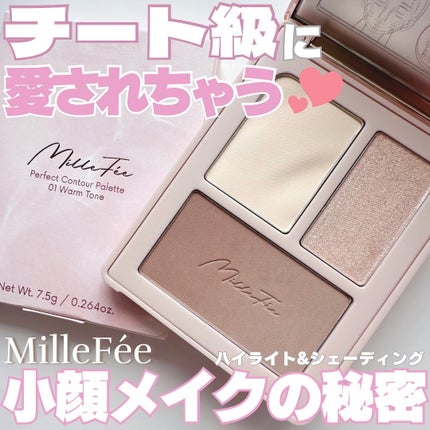 チート顔コントゥアパレット/MilleFée/パウダーハイライトを使ったクチコミ(1枚目)