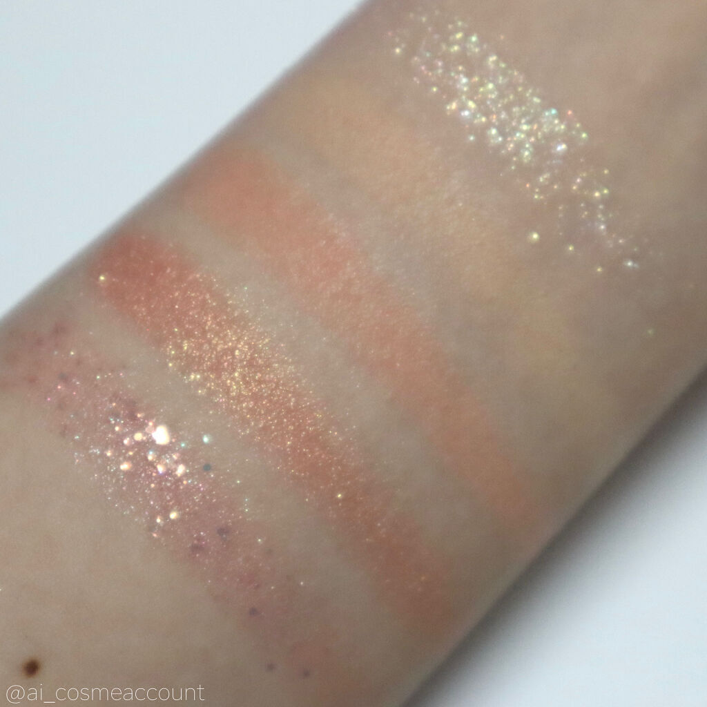 グリッターペディアアイパレット N°6 オールオブシトラス/unleashia/アイシャドウパレットを使ったクチコミ（3枚目）