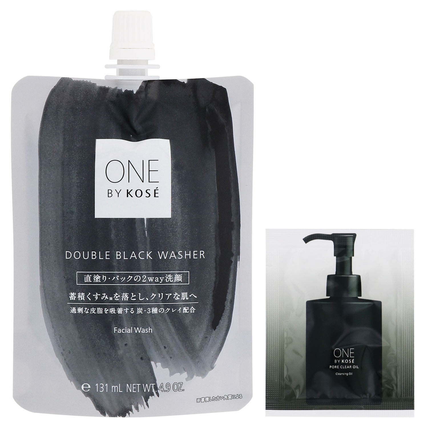 ダブル ブラック ウォッシャー 限定キット(ダブル ブラック ウォッシャー140g+ポアクリア オイル 1回分×6包)