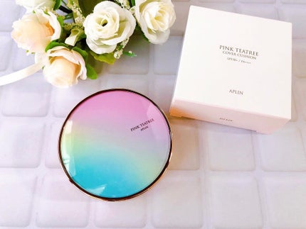 ピンクティーツリーカバークッション/APLIN/クッションファンデーションを使ったクチコミ(1枚目)