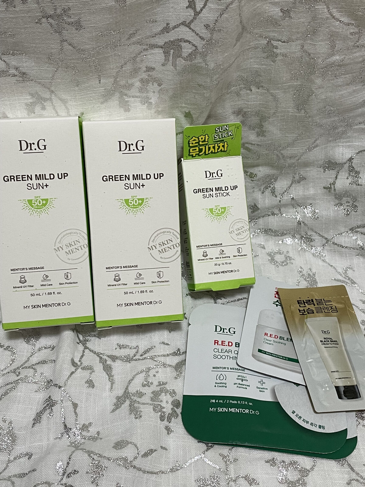 グリーンマイルドアップサンプラス/Dr.G/日焼け止めクリームを使ったクチコミ（1枚目）