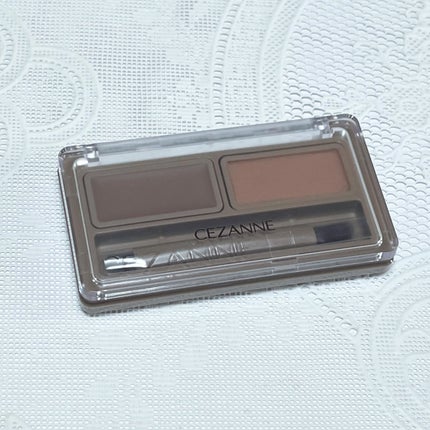 アイブロウワックス&パウダー/CEZANNE/アイブロウを使ったクチコミ(9枚目)