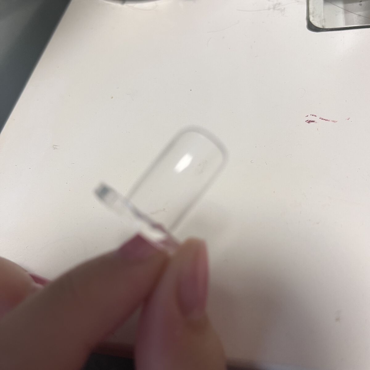 ネイルカラーディスプレイリング １２Ｐ クリア/DAISO/ネイル用品を使ったクチコミ（2枚目）