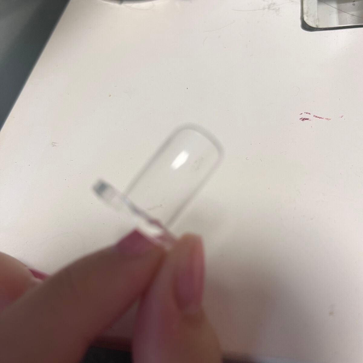 ネイルカラーディスプレイリング 12P クリア/DAISO/ネイル用品を使ったクチコミ(2枚目)