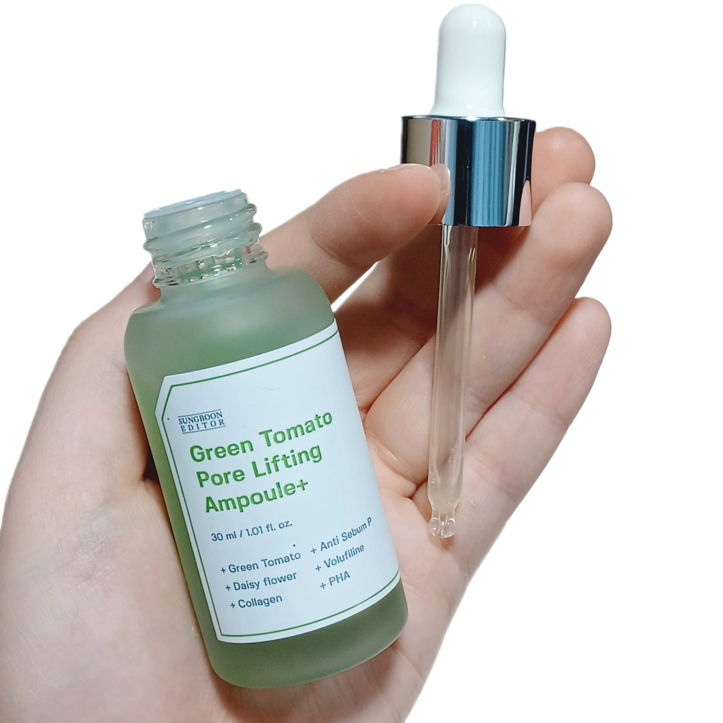 グリーントマトポアリフティングアンプル+/SUNGBOON EDITOR(成分エディター)/美容液を使ったクチコミ(2枚目)