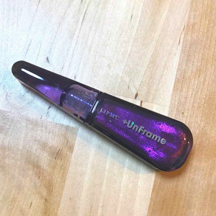 LIP38℃ +UnFrame<ホログラフィック>/UZU BY FLOWFUSHI/リップグロスを使ったクチコミ(2枚目)