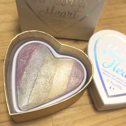 ハートハイライター ユニコーンハート/MAKEUP REVOLUTION/パウダーハイライトを使ったクチコミ(1枚目)