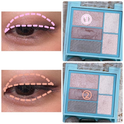 トリプルレシピアイズ/インテグレート/アイシャドウパレットを使ったクチコミ(6枚目)