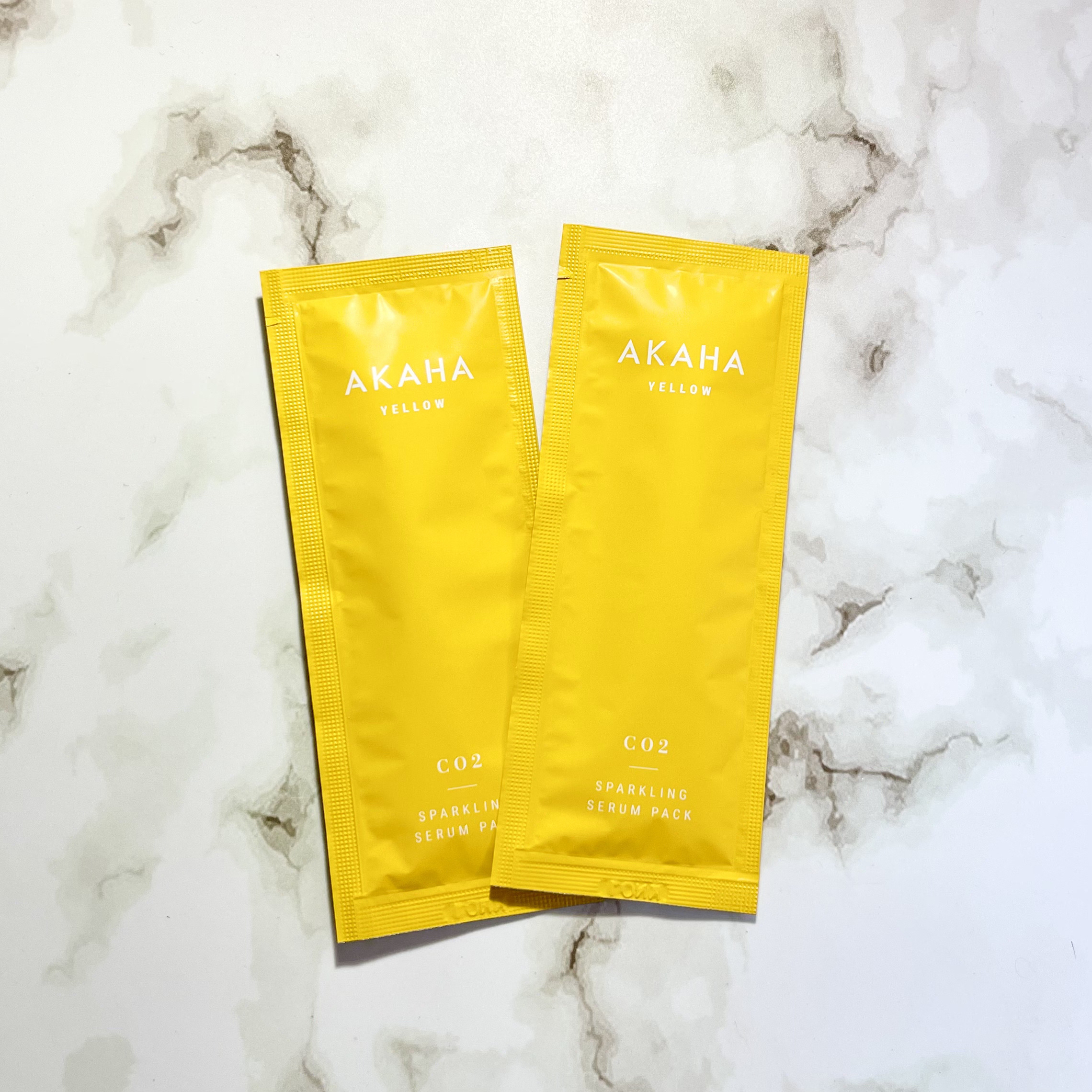 スパークリングセラムパック【YELLOW】/AKAHA/シートマスク・パックを使ったクチコミ（2枚目）