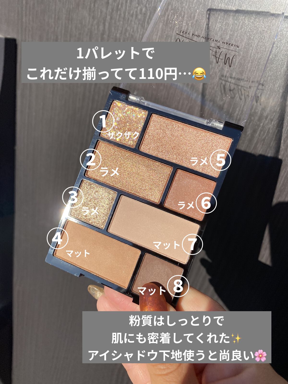 アイシャドウパレット/U R GLAM/アイシャドウパレットを使ったクチコミ（2枚目）