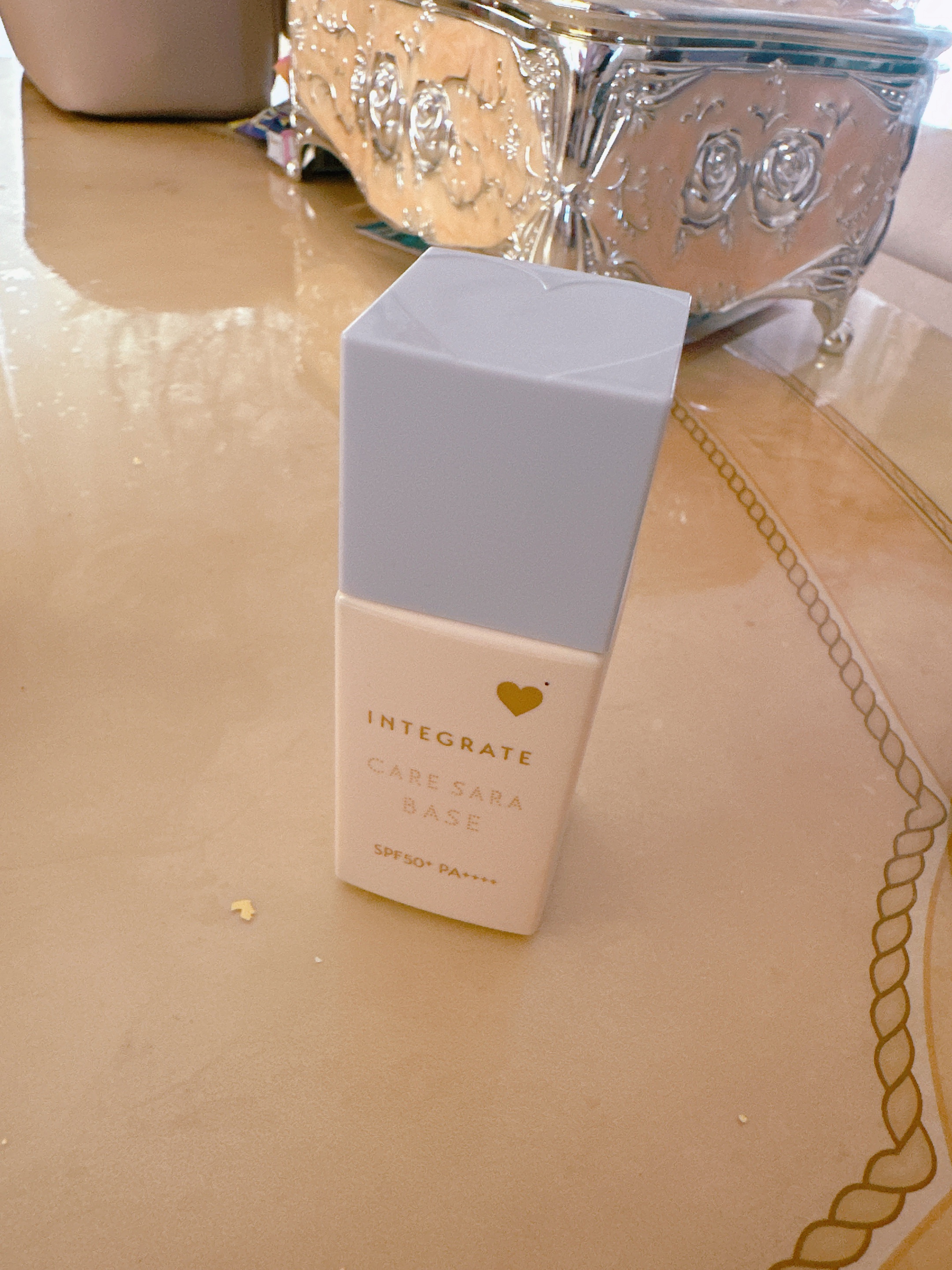 インテグレート ケアさらベース ブルー/インテグレート/化粧下地を使ったクチコミ（1枚目）