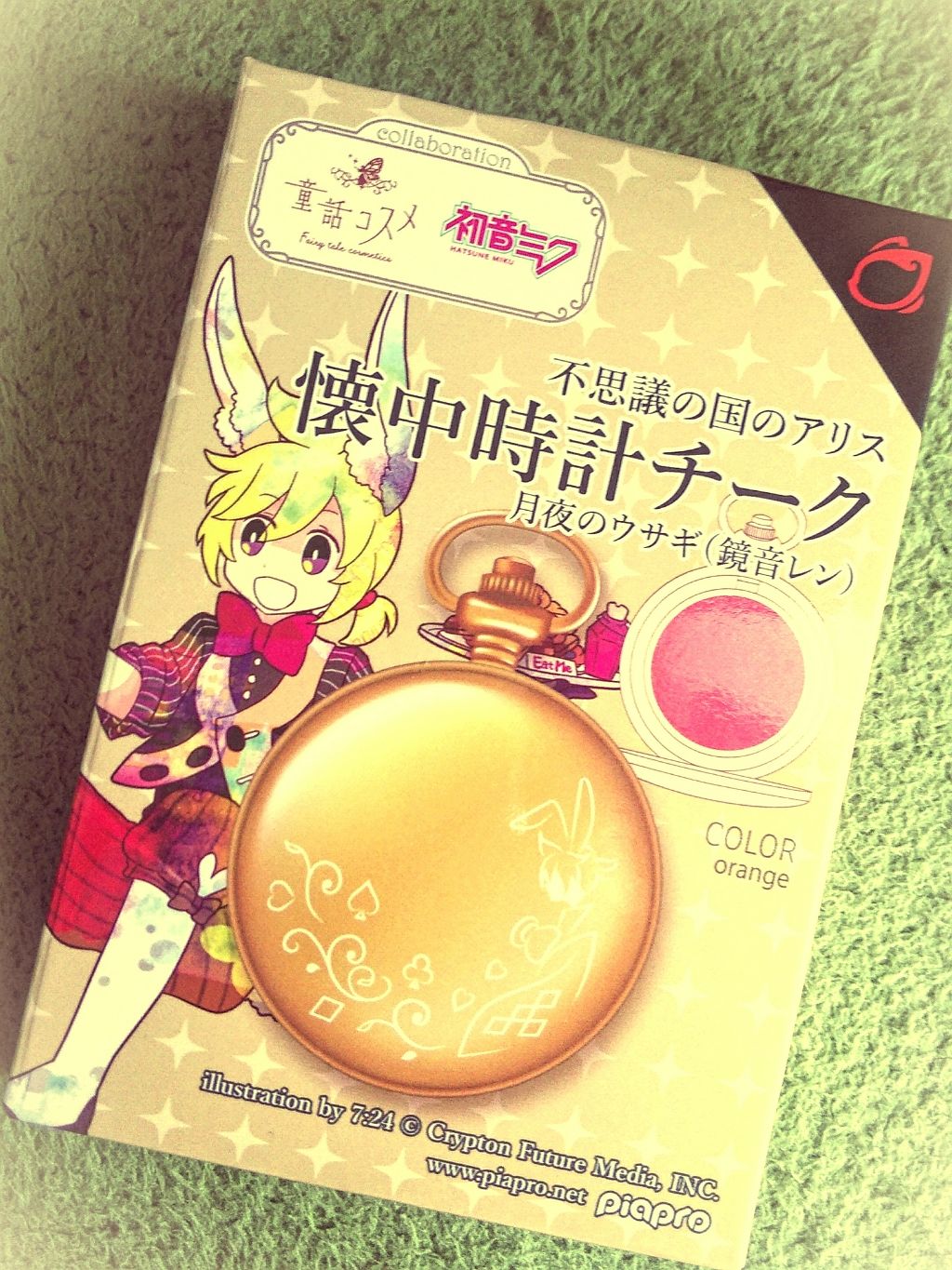 童話コスメ✕初音ミク 懐中時計チーク/cosme play/パウダーチークを使ったクチコミ(4枚目)