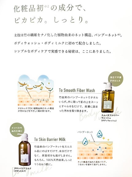 スムースファイバーウォッシュ/haru/ボディソープを使ったクチコミ(3枚目)
