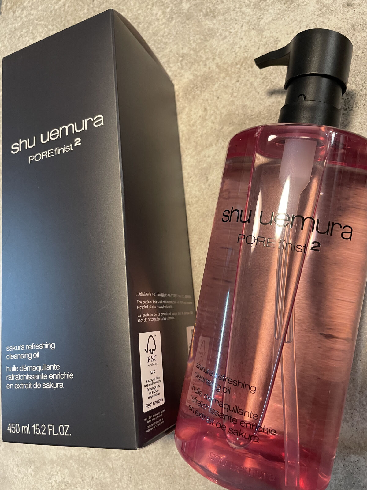フレッシュ クリア サクラ クレンジング オイル/shu uemura/オイルクレンジングを使ったクチコミ（2枚目）