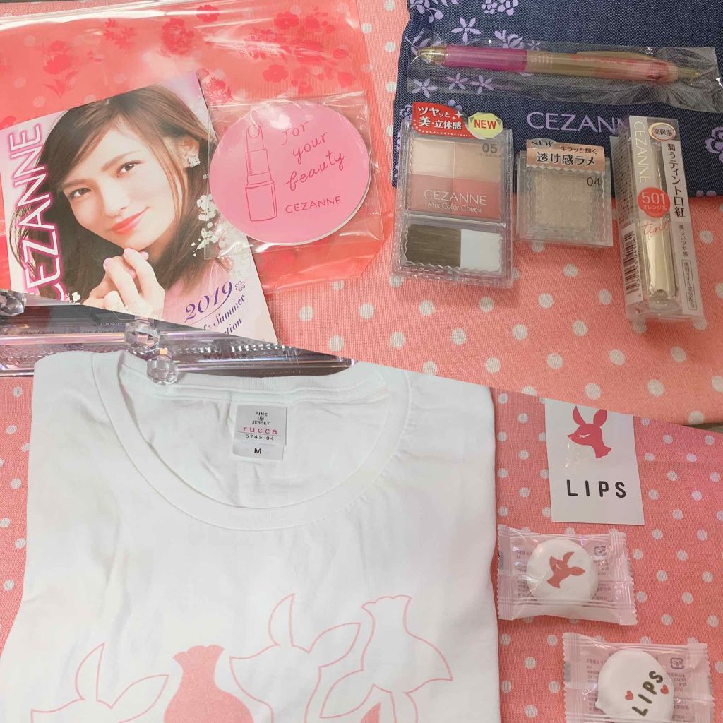 ラスティンググロスリップ/CEZANNE/口紅を使ったクチコミ（2枚目）