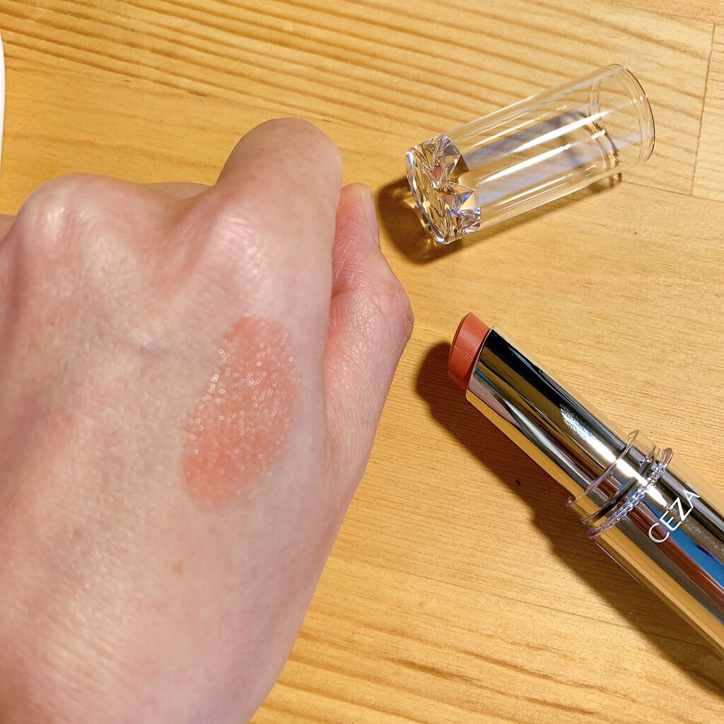 ラスティンググロスリップ/CEZANNE/口紅を使ったクチコミ(2枚目)