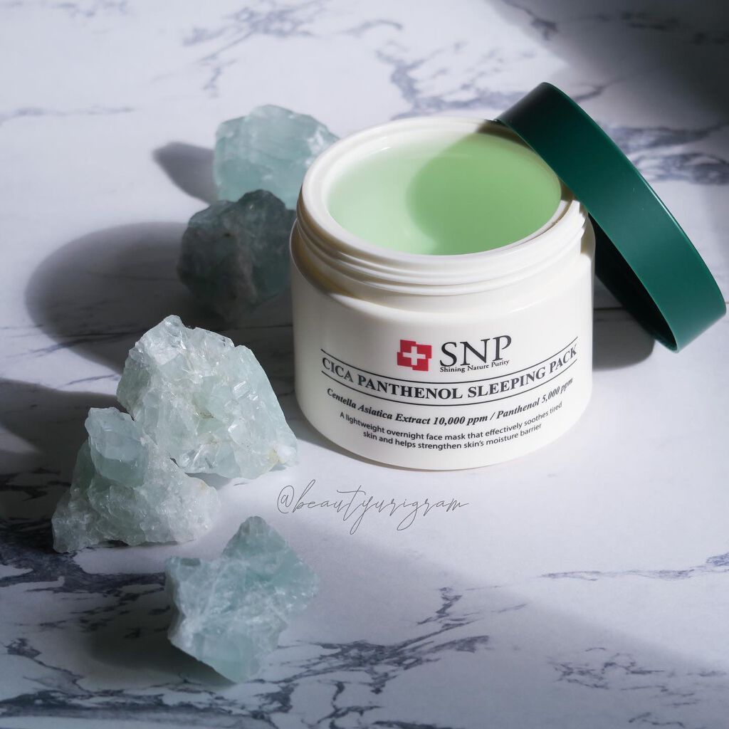 シカパンテノールスリーピングパック/SNP/フェイスクリームを使ったクチコミ(1枚目)