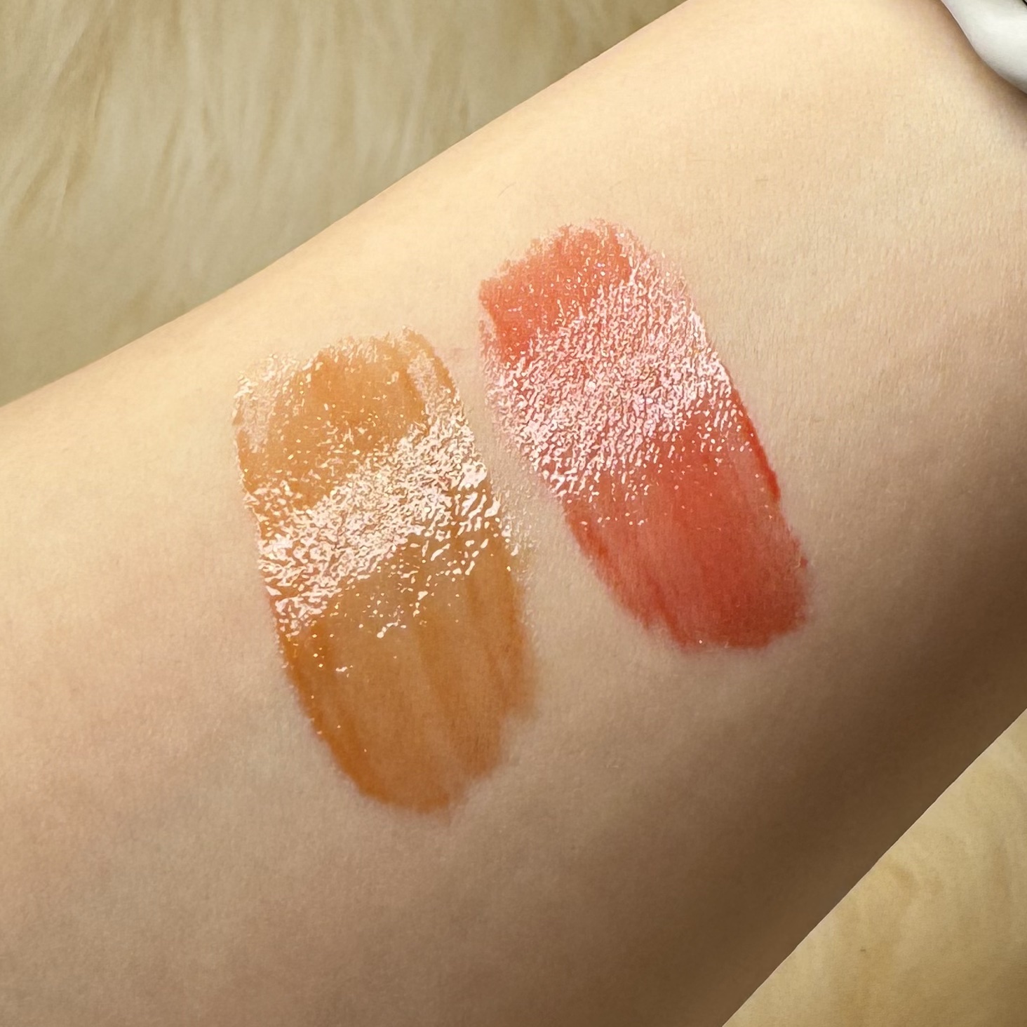 アンドバイロムアンド　グラッシーボムティント/&nd by rom&nd/リップティントを使ったクチコミ（2枚目）