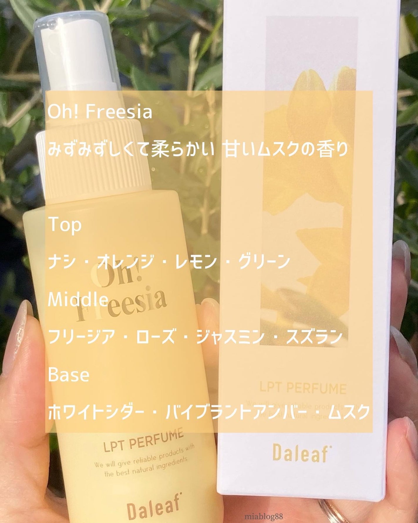 パフュームヘアパックインミスト Pink Breeze/Daleaf/アウトバストリートメントを使ったクチコミ(2枚目)