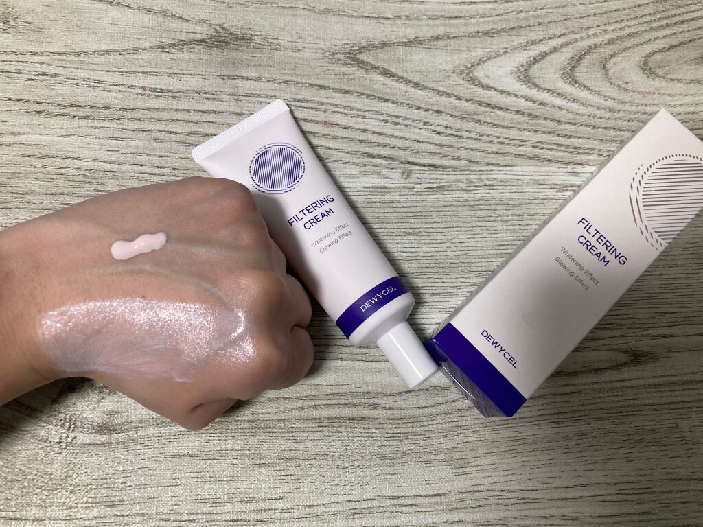 フィルタリングクリーム/DEWYCEL/日焼け止めクリームを使ったクチコミ（1枚目）
