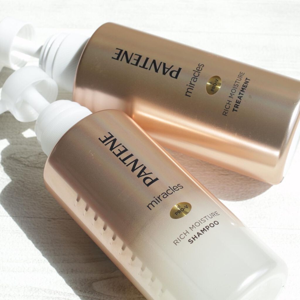 ミラクルズ リッチモイスチャー シャンプー／トリートメント/パンテーン/市販シャンプーを使ったクチコミ（1枚目）