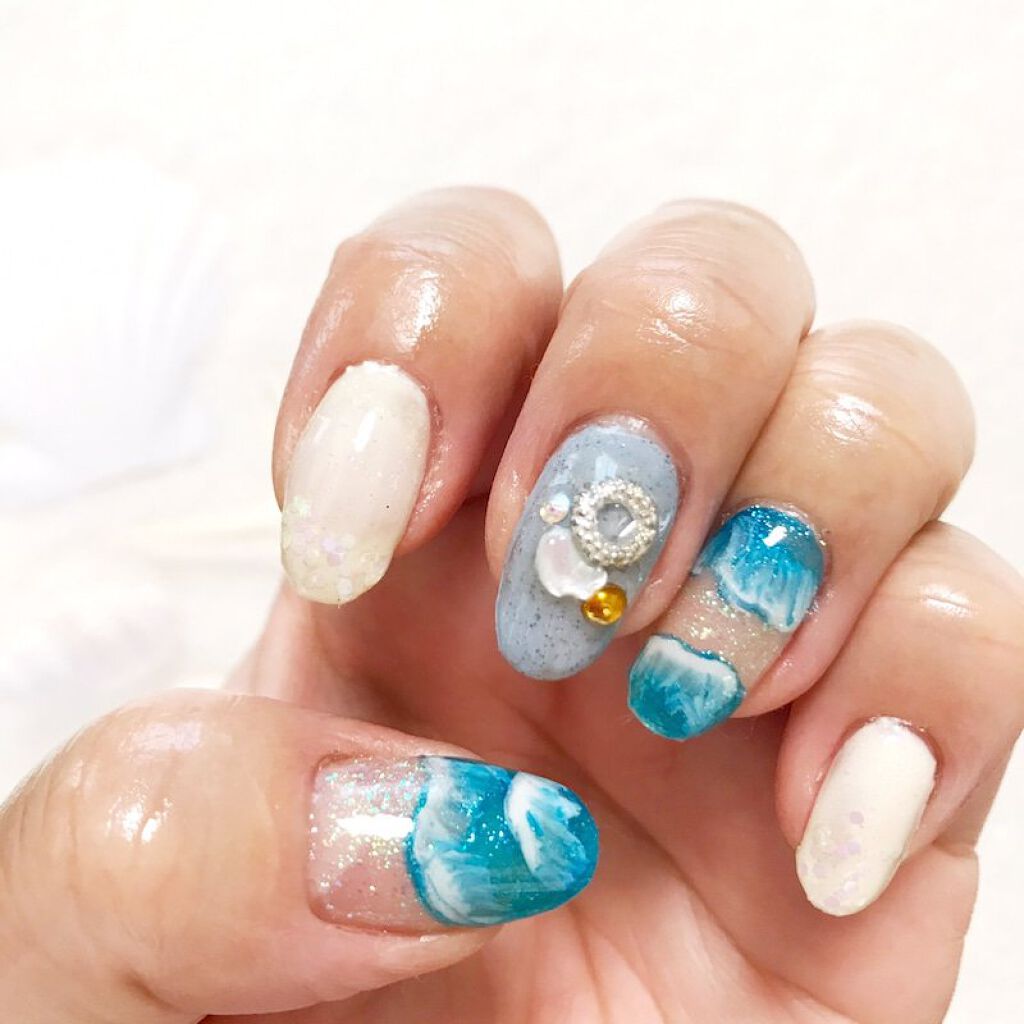 ジェルネイル（ライト対応）/セリア/ジェルネイルを使ったクチコミ（1枚目）